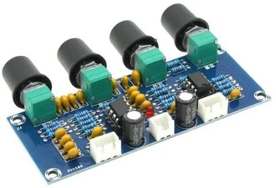 Темброблок, предусилитель XH-A901 NE5532 с регулировкой громкости, НЧ, СЧ, ВЧ. DC 12–24 В