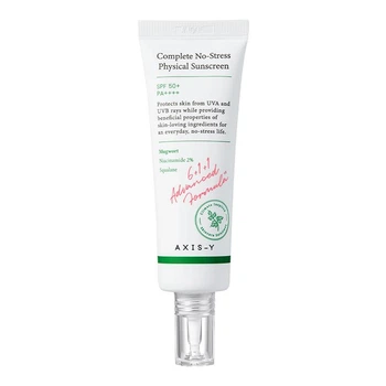 Солнцезащитный легкий минеральный крем Complete No-Stress Physical Sunscreen AXIS-Y V. 3 SPF50+ 50 мл