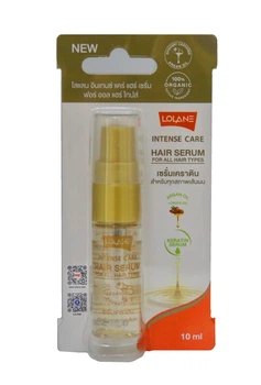 Кератинова сироватка для волосся LOLANE Intense Care з Аргановим маслом для всіх типів волосся, 10 мл