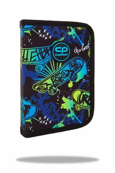 Пенал на блискавці CoolPack Clipper SKATE NIGHT з органайзером для ручок 20x14x3 см (F076930)