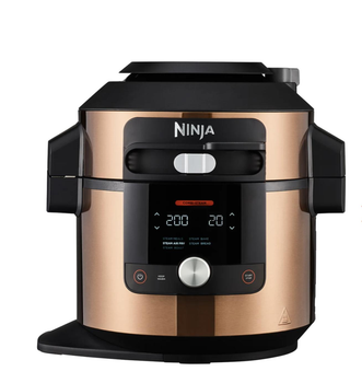 Мультиварка-скороварка Ninja Deluxe Black & Copper Foodi MAX 14-в-1 7,5 л SmartLid OL750EUDBCP