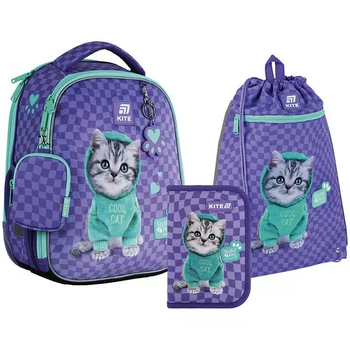 Шкільний набір Kite Education Studio Pets SET_SP25-555S-2 (рюкзак, пенал, сумка)