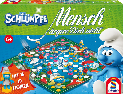 Gra planszowa Schmidt Spiele Człowieku nie irytuj się Smerfy (4001504494551)