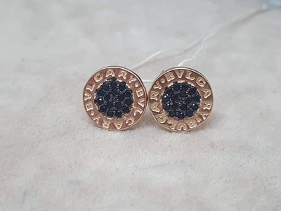 Золотые серьги-пуссеты с фианитами. СП295.10И