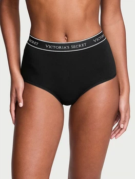 Трусики слипы женские хлопковые Victoria's Secret 812000287 XL Черные (1159831197)