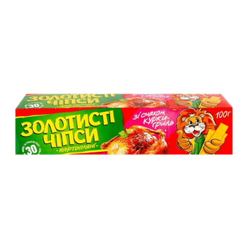 Чипсы Золотистые со Вкусом Курицы-Гриль 100g