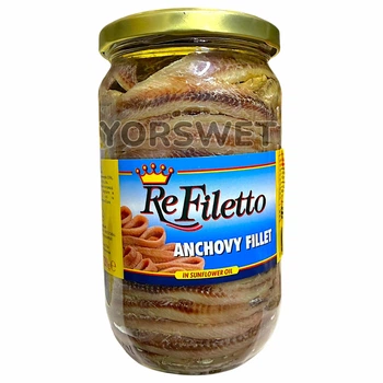 Філе анчоусів у соняшниковій олії ReFiletto 720 г (0122)