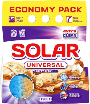 Порошок Solar Universal Vanilla Orchid для ручного та автоматичного прання 1.2 кг (4820269930292)