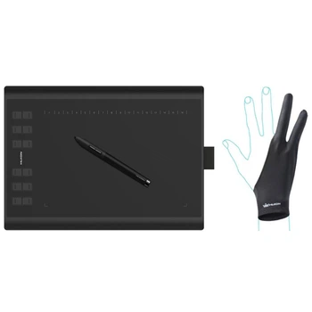 Графічний планшет Huion New 1060Plus + рукавичка ( Чорний )