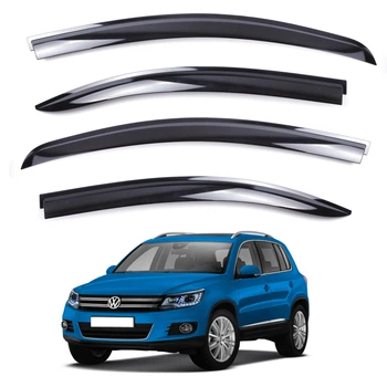 Дефлектори вікон Volkswagen Tiguan 2007-2015 повний комплект "Autoclover" AC A188