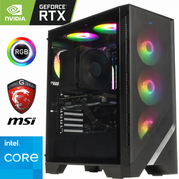 Игровой Компьютер MSI - Intel Core i5-14600KF / GeForce RTX 5060 8ГБ / 32ГБ DDR5 / SSD 1TБ M.2 PCIe + Wi-Fi 6.0