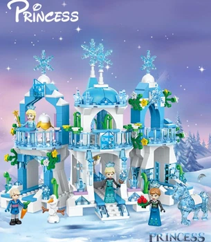 Великий дитячий конструктор Холодне Серце Frozen крижаний замок Ельзи принцеса для дівчаток (7111)