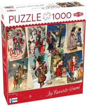 Puzzle Tactic Kartki bożonarodzeniowe 1000 elementów (59223) (6416739592237)