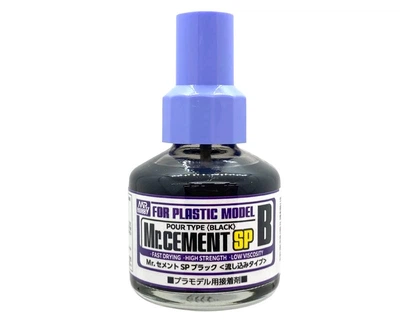Mr. Cement SP Black 40 ml / Чорний суперрідкий клей Mr.