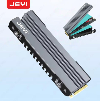 Радиатор охлаждения SSD M.2 NVME NGFF 2280 + термопрокладки JEYI iCold 007
