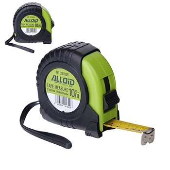 Рулетка Alloid Base з фіксатором 10м×25мм MT-221025