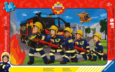 Puzzle Ravensburger Fireman Sam Rescuers In Action 15 elementów (12001030) (4005555010302)