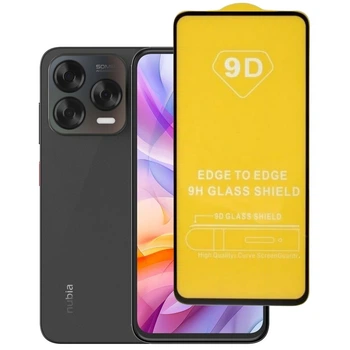Захисне скло TDG 9D для Nubia V70 Design повне проклеювання чорний