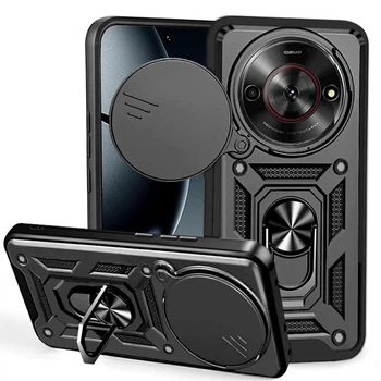 Чохол Fiji Camera Defence для Nubia Focus 5G бампер із захистом камери та підставкою Black