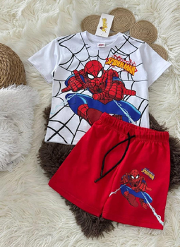 Комплект (футболка, шорти) Spider Man (Людина Павук) 122/128 см Різнобарвний SPID280527