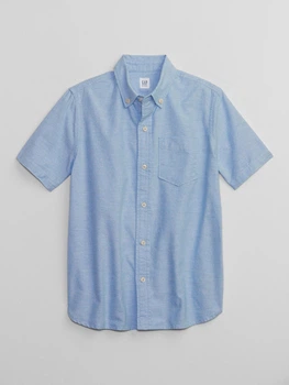 Рубашка для мальчиков GAP Kids XS, 4-5 лет, 102-114 см, Blue Opal (Голубая) 500105410914