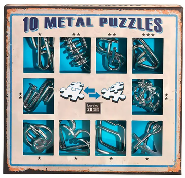 Zestaw łamigłówek Eureka 3D Puzzle 10 Metall Puzzles (5425004733566)