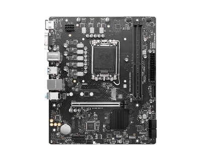 MSI Материнcкая плата PRO H610M-E DDR4 s1700 H610 2xDDR4 M.2 HDMI DSub mATX