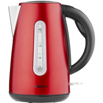 ARDESTO Електрочайник EKL-F300R 1.7л/2200Вт/strix контроль/нерж сталь/червоний