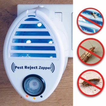 Отпугиватель насекомых для дома электрический ультразвуковой Pest Reject Zapper RS-14 White