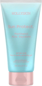 Заспокійливий гель після засмаги Hollyskin Sun Protect. З алое вера та Д-пантенолом 150 мл (4823109704213)