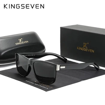 Чоловічі поляризаційні сонцезахисні окуляри KINGSEVEN N752 Black Gray