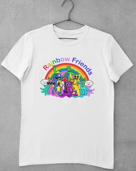Дитяча футболка для дівчаток Rainbow Friends Біла 158-164