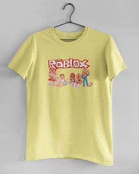 Детская футболка для девочек Roblox Девичья вечеринка Желтая 122-128
