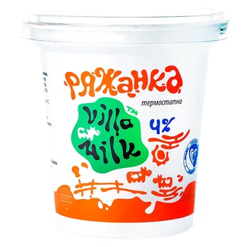 Ряжанка термостатна 4% Villa Milk 300 г (19370617)