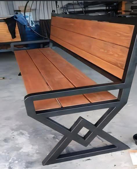 Садова лавка зі спинкою із натуральної сосни 160×50×80 см
