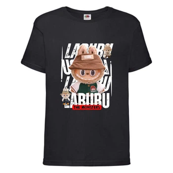 Футболка дитяча Лабубу (Labubu 001) чорна 164 см