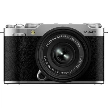 Беззеркальный фотоаппарат Fujifilm X-M5 kit XC 15-45mm f/3,5-5,6 OIS PZ Silver