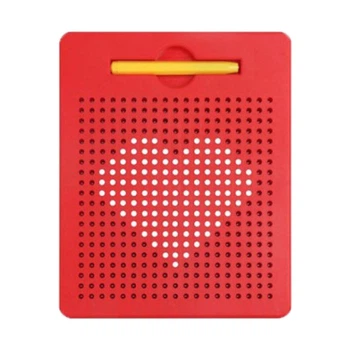 Магнітний планшет "MagPad" TSQ-380B(Red) 21,5см стілус, металеві кульки