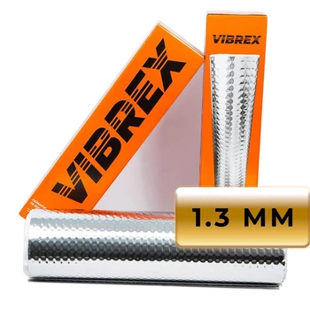 Виброизоляция стандарт класса Vibrex Master Light 1,3*500*4000 рулон (шумоизоляция, шумка, обесшумка, шумовиброизоляция автомобиля)