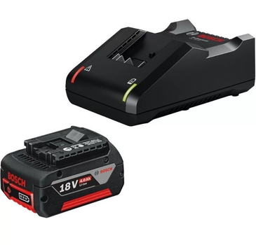 Зарядное устройство для Bosch GAL 18V-40 (18 В) + аккумулятор GBA (18 В, 4 A*ч) (26161)