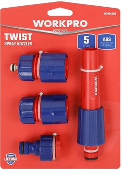 Набор для полива Workpro 1/2"-3/4" 5 предметов (WP334006)