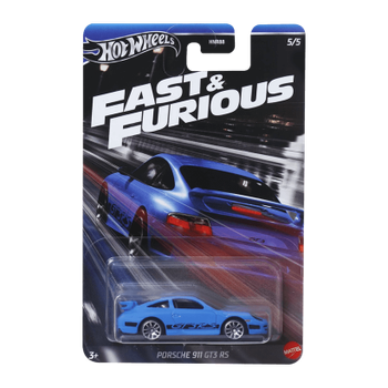 Тематична Машинка Hot Wheels Porsche 911 GT3 RS Fast & Furious 1:64 HNR88/HRW55 Blue