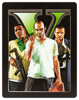 Гра Microsoft Xbox 360 Grand Theft Auto V SteelBook Edition Російські Субтитри Б/У
