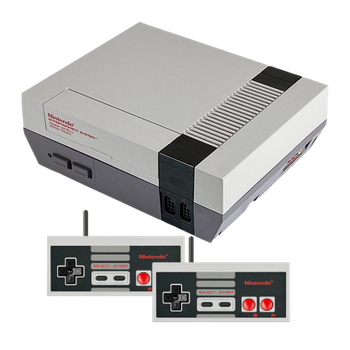 Набор Консоль Nintendo NES FAT Europe Grey Без Геймпада Б/У + Геймпад Проволочный Grey 2.7m 2 шт