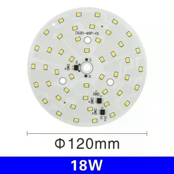 Світлодіодний DIY SMD чіп 18Ватт 220V Smart IC для ремонту світильника стелі 120мм 3000К