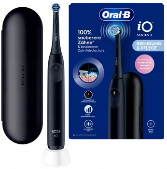 Електрична зубна щітка Oral-B iO Series 2 Чорна + TC (955555911126744) - Уцінка