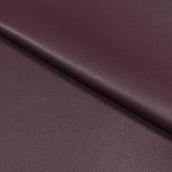 Ткань кожа искусственная на замше темно-бордовая (335г/м.кв150см пог.м) 179051