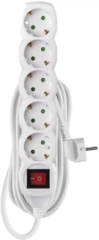 Сетевой удлинитель Emos P1525R 5 розеток 5 м White