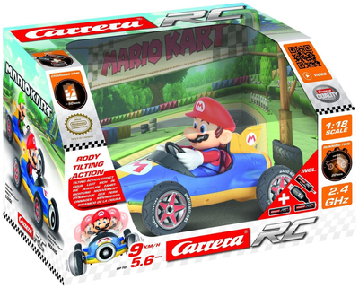 Машинка на радіокеруванні Carrera 2.4 GHz Mario Kart Mini RC Mach 8 1:18 370181066 (9003150140504)
