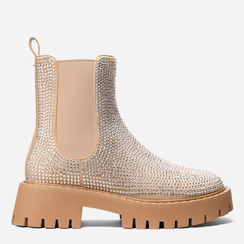 Женские демисезонные челси высокие Michael Kors 716503843 36.5 Бежевые (1159835718)